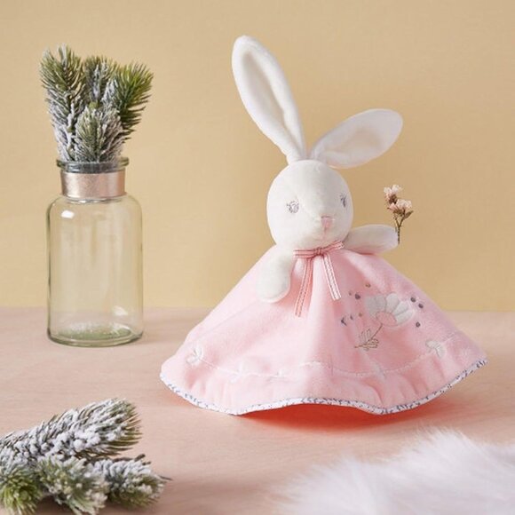 Kaloo Brand New Round Pink Rabbit Doudou /Lovey/Security blanket for Baby 0+ - Picture 9 of 9
